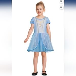 Girl's Disney Princess Cinderella Cosplay Dress    Size L (10-12)  Blue  NWT